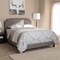 Baxton Studio Odette Modern Light Grey Upholstered Full Size Bed 146-8248 - alternate 9